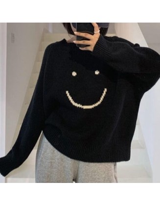 all smiles oversized sweater